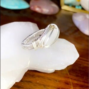 Clear quartz ring